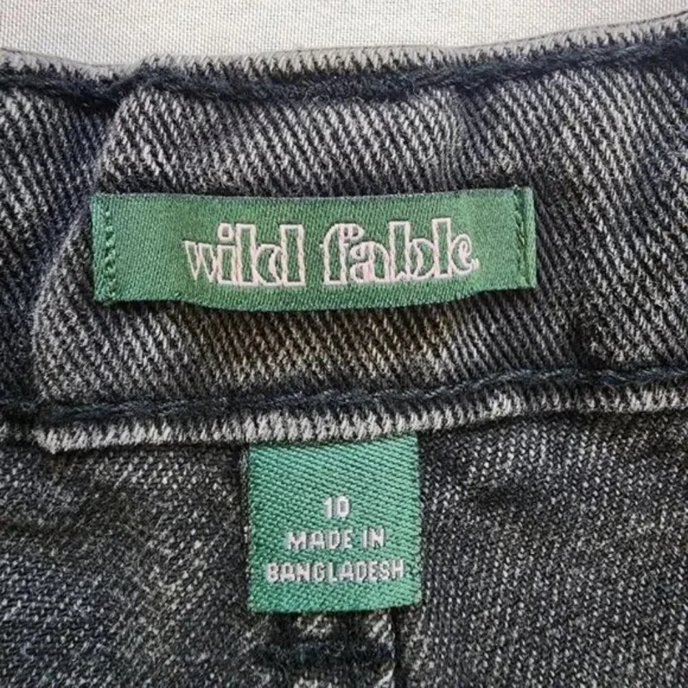 WILD FABLE Super High-Rise Distressed Denim Cutoff Jeans Shorts - Picture 11 of 11